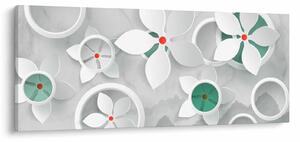 Tablou abstracției florale (120x50 cm)