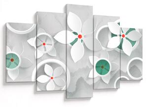 Tablou abstracției florale (150x105 cm)