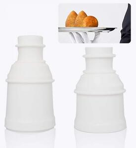 Set de 2 forme pentru bile de orez ZoneYan, plastic, alb