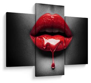 Tablou cu buze de femeie (90x60 cm)