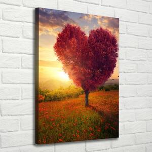 Tablou canvas copac inima
