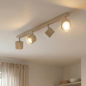 Argon Spot de tavan Chloe, crem, cu 4 becuri, reglabil, Bej, Camera de zi / sufragerie, Metal, Modern