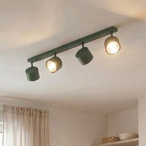 Argon Spot de tavan Chloe, verde, cu 4 becuri, reglabil, Verde, Camera de zi / sufragerie, Metal, Modern