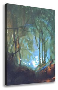Tablou pe pânză canvas pădure mistic