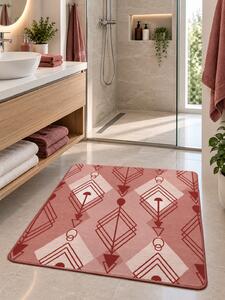 Covoras Antiderapant pentru Baie si Piscina Pink Arrows V24039F, 65 × 80 cm, Absorbant, tip Burete, PVC, Roz Pink Arrows