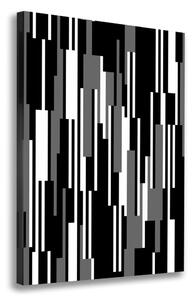 Tablouri tipărite pe pânză linii negre și albe