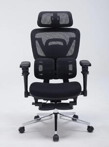 RESIGILAT- AERONIX SG630 FOAM SEAT Black – Scaun ergonomic premium FOAM SEAT, Cotiere 7D, Suport Lombar Dublu, Șezut Translație, Mecanism multifunctional inclinare/blocare, Suport pentru picioare