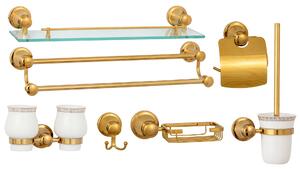 Set accesorii baie , cu sapte piese , TRENDY'S gold