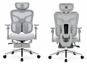 RESIGILAT- DeluxStar T9 FOAM Premium – Scaun ergonomic, Cotiere 6D, Suport Lombar Adaptiv, Spătar Reglabil pe Înaltime în 5 pozitii, Mecanism Înclinare/Blocare, Șezut buretat, Gri