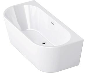 Cadă freestanding ovală Jungborn ONE Back to Wall 80x170x58 cm acril alb