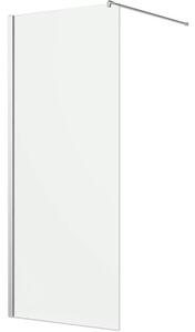 Duș Walk In Jungborn SETTE, 80x200 cm, sticlă securizată transparentă, profil argintiu