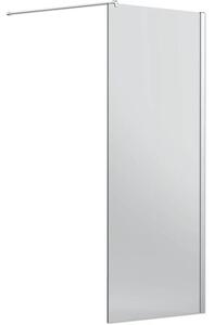 Duș Walk In Jungborn SETTE, 80x200 cm, sticlă securizată transparentă, profil argintiu