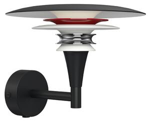 Lampă de perete Belid, Negru, Camera de zi, Metal, Design