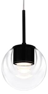 Lustră Pendul kdln, Dew, reglabil, Negru, Bucătărie, Sticlă, Design