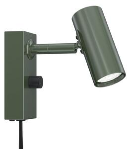 Lampă de perete Belid, reglabil, Verde, Camera de zi, Metal, Design