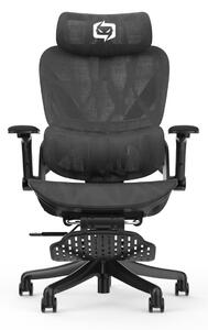 Scaun Ergonomic Premium Gaming & Office SIHOO X7S-101-JT– Xallking Dundun – Suport lombar reglabil, Șezut cu Translație, Cotiere 3D, Tetiera 3D, Mecanism de Înclinare/Blocare în 3 poziții, Suport picioare, Mesh, Negru