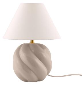 Lampă de masă Globen Lighting, DAHLIA, Bej, Camera de zi, Țesătură / Textil