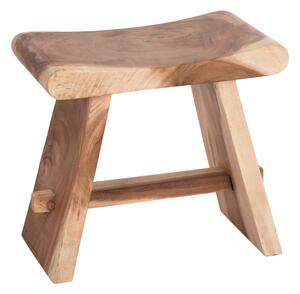 Taburet decorativ Saddle, Natural, 30x50x50 cm