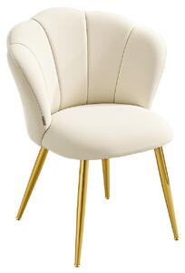 Scaun dining Laela, Crem, 62.5x60x80 cm
