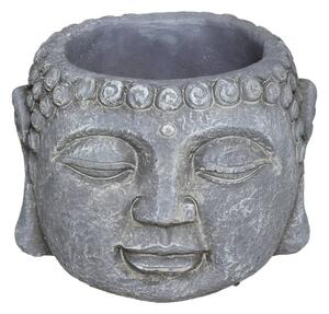 Ghiveci Buddha, Ø 11,5 cm, gr, gri