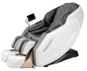 Fotoliu de Masaj Premium AURORA AI 3D SL-Track Zero Gravity, Incalzire, Tableta touch screen, Controler vocal inteligent AI, Bluetooth, Display, Zero Gravity, 2 Boxe, Alb