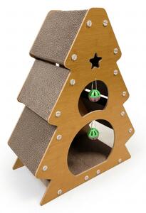 Ansamblu pentru zgariat pisici CHRISTMAS TREE 41x56 cm, maro