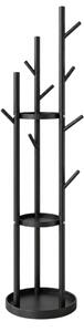 Cuier de podea TREES 170 cm, negru