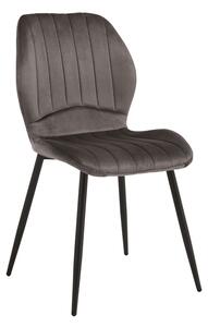 Scaun dining Jelour, Gri inchis, 54.5x55x84.5 cm