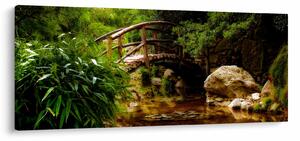 Tablou - Pod prin râu (120x50 cm)