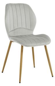 Scaun dining Jelour V2, Gri, 54.5x55x84.5 cm