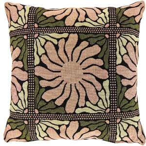 Perna decorativa LIVANI 45x45 cm, verde/galben