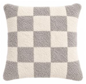 Perna decorativa ZIVALO 45x45 cm, gri