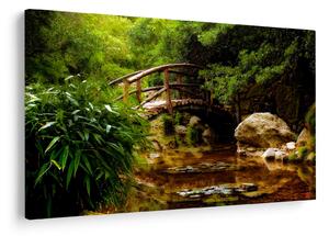Tablou - Pod prin râu (90x60 cm)