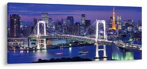 Tablou metropolei nocture (120x50 cm)