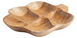 Farfurie decorativa Feya, Natural, 30x18x5 cm