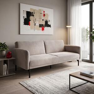 Canapea extensibila Veluto, Gri, 85x197x83 cm