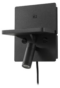 Lampă de perete Lindby, Auden, Negru, Camera de zi, Metal, Modern
