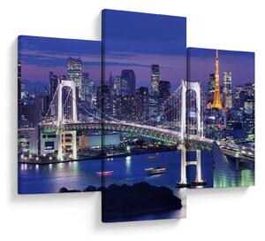 Tablou metropolei nocture (90x60 cm)