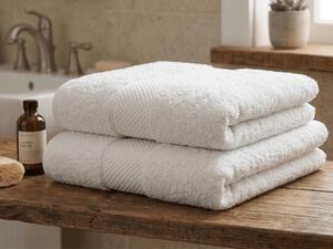 Prosop EMBORIA 70x140 cm alb, 100% bumbac