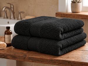 Prosop EMBORIA 70x140 cm negru, 100% bumbac