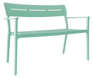 Banca pentru doua persoane Cadrin, Verde menta, 60x117x83 cm