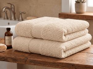 Prosop EMBORIA 70x140 cm bej, 100% bumbac
