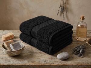 Prosop EMBORIA 50x100 cm negru, 100% bumbac