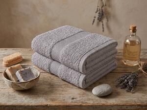 Prosop EMBORIA 50x100 cm gri deschis, 100% bumbac