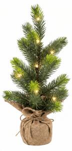 Brad de Craciun artificial LITTLE SPRUCE cu iluminat LED, 37 cm