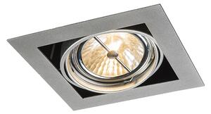 Spot încastrat din aluminiu pătrat reglabil cu 1 lumină - Oneon 111-1