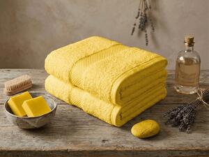 Prosop EMBORIA 50x100 cm galben, 100% bumbac