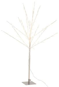 Brad de Craciun luminos SILVER GLOW 56×56×100 cm, argintiu