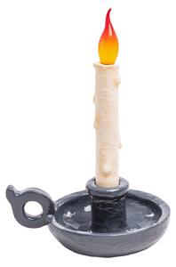 Lampă de masă SELETTI, Grimm Bugia, reglabil, Gri, Camera de zi, Plastic, Design