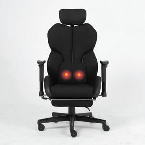 LUMINA X-Motion Relax – Confort Ergonomic cu Masaj Lombar și Relaxare Extinsă, Textil, Negru